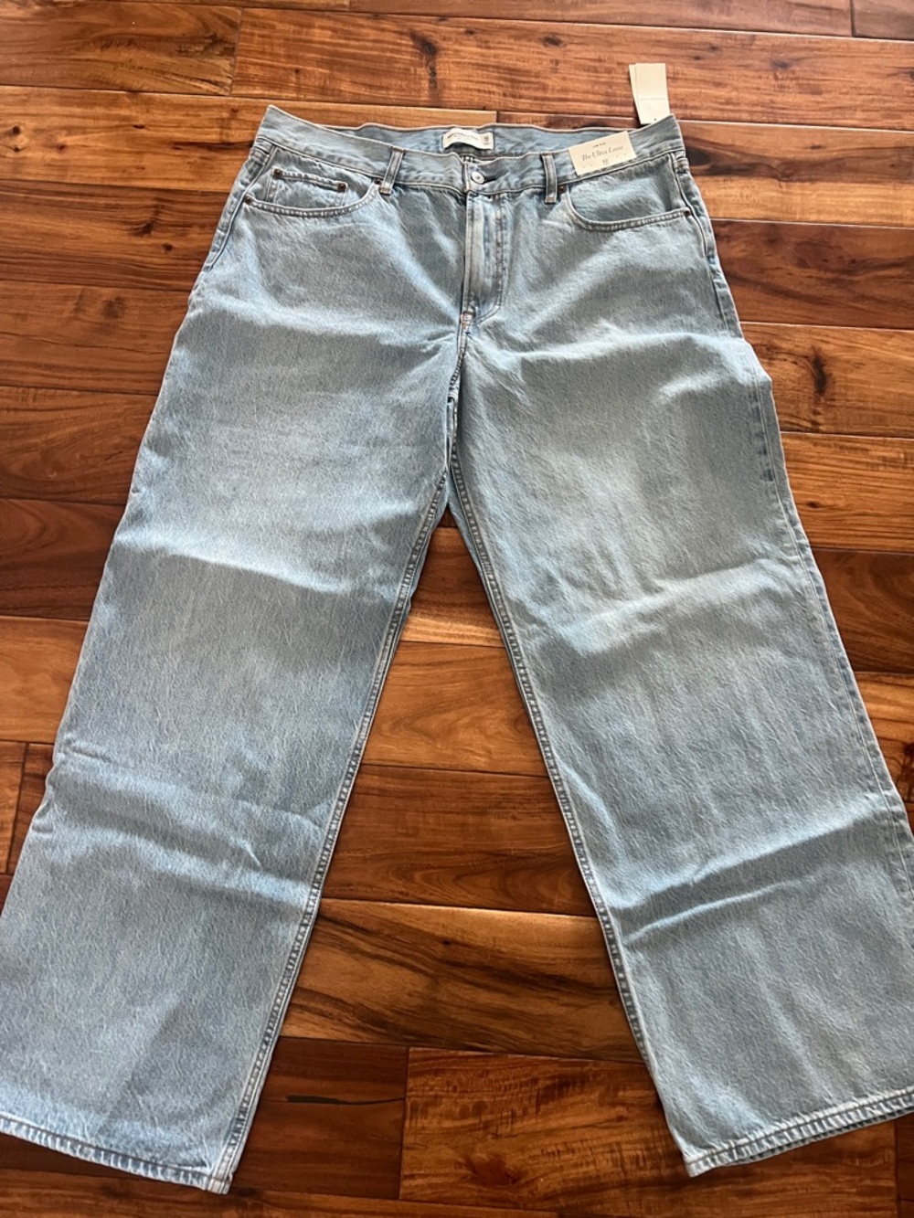 Abercrombie & Fitch Light Blue Relaxed Straight Jeans